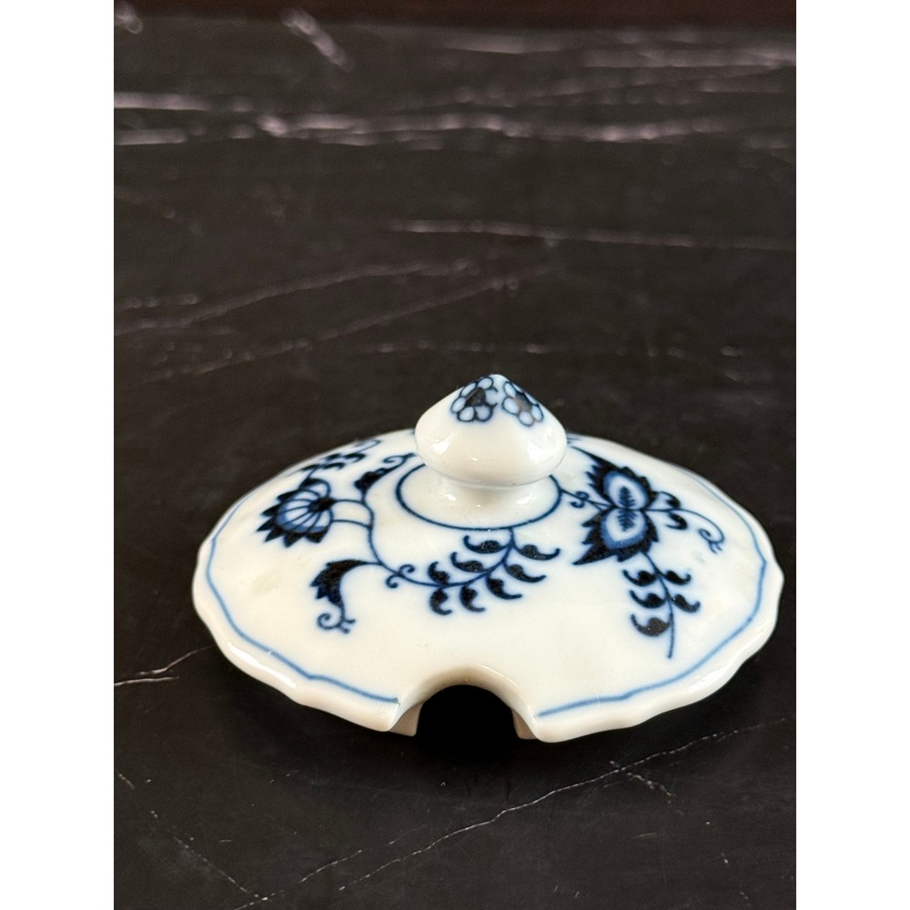 Vintage Blue Danube Blue Onion Lidded Jam Jar REPLACEMENT LID ONLY 3 1/4in Wide